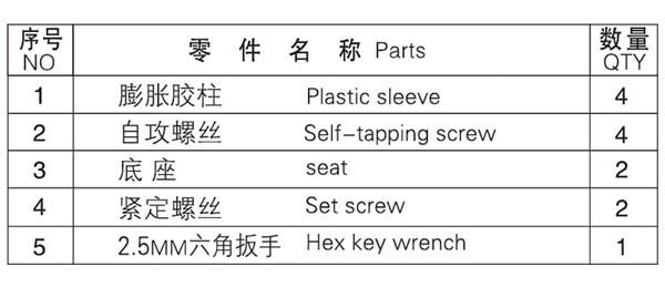 HF-92402-24單毛巾?xiàng)U零件名稱